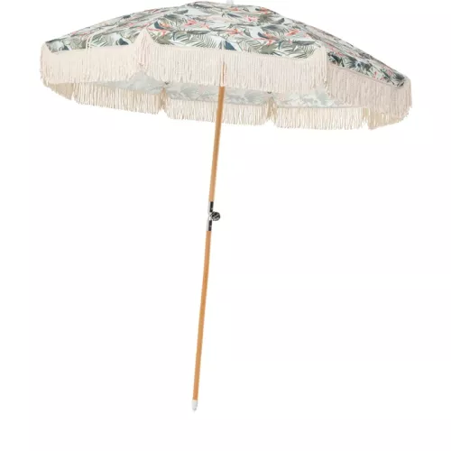 Parasoll Hawaii Leaf beige/grön Ø200 cm