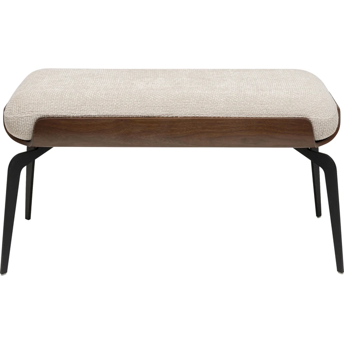 Bänk Elegans – 95 cm, Beige/Svart