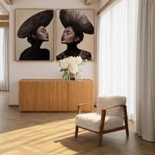 Fåtölj Simon Creme