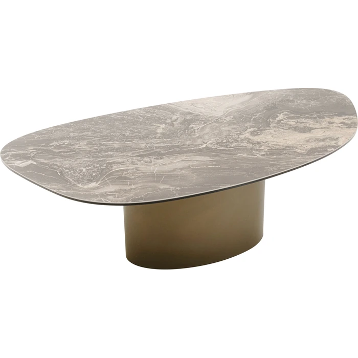 Soffbord Keramik/glas brun 120×60 cm