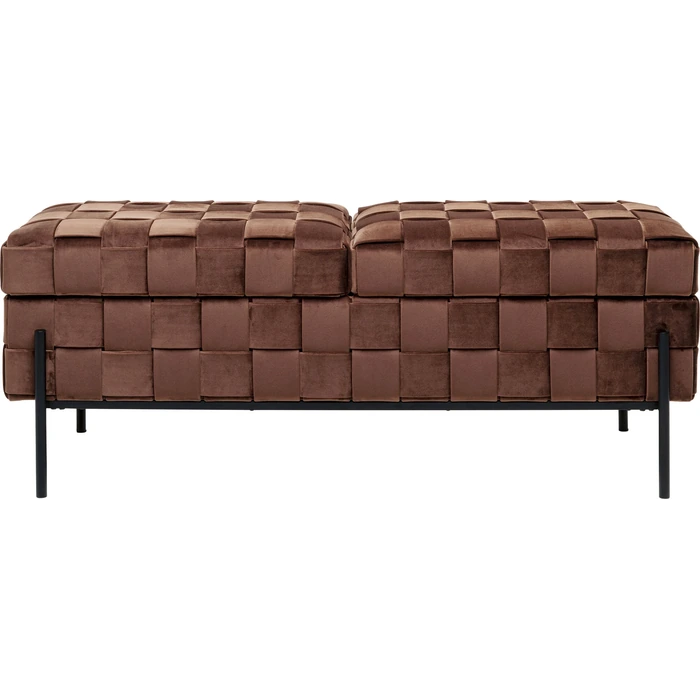 Bänk Weave Mocca 121 cm