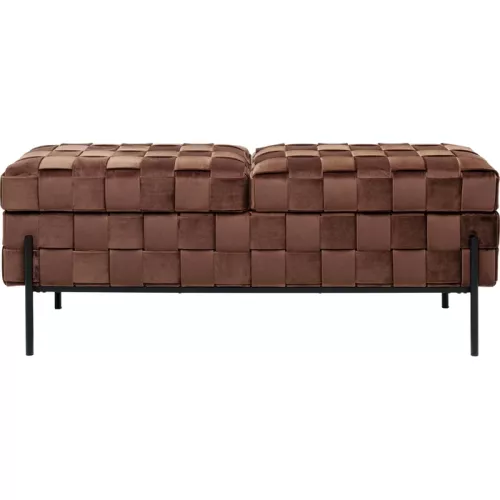 Bänk Weave Mocca 121 cm
