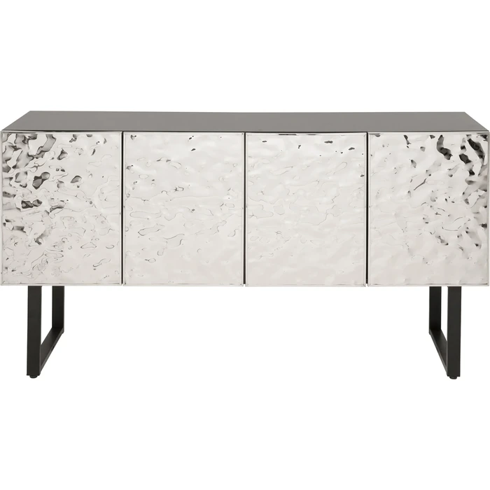 Sideboard Carino, 151 x 80 cm, Silver/Svart, mått 80 x 151 x 41 cm, i huvudvy
