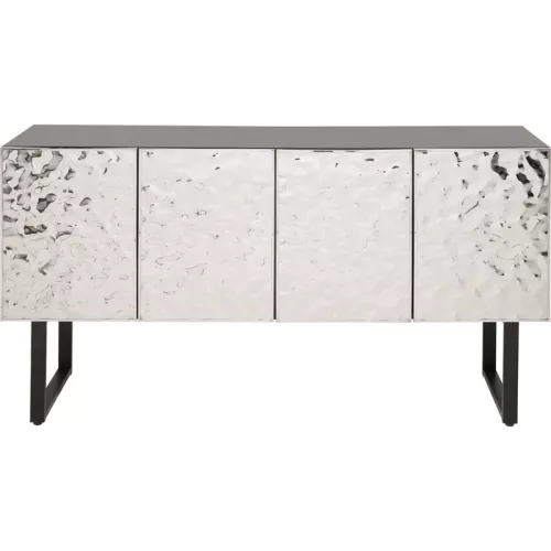 Sideboard Carino, 151 x 80 cm, Silver/Svart, mått 80 x 151 x 41 cm, i huvudvy