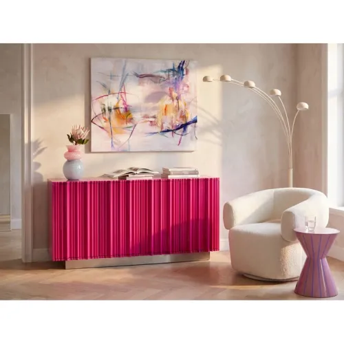 Sideboard Stucco rosa 152 × 80 cm