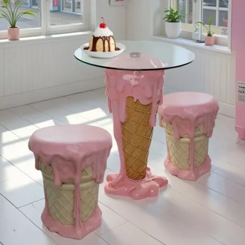 Pall Ice Cream rosa Ø37 cm
