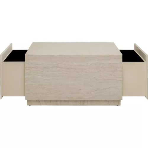 Soffbord Travertino Trunk, 80×60 cm