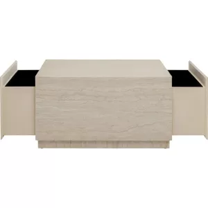 Soffbord Travertino Trunk, 80×60 cm