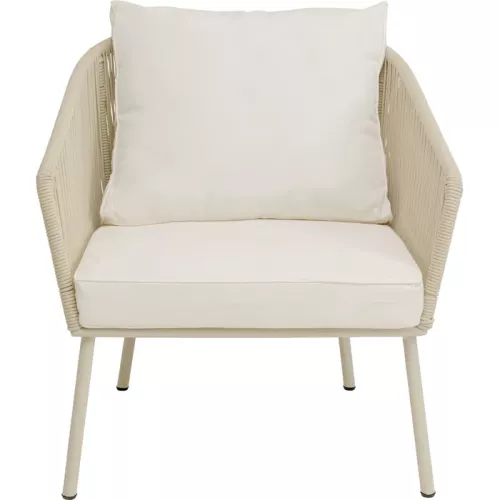 Trädgårdsfåtölj Elba offwhite/beige