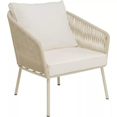 Trädgårdsfåtölj Elba offwhite/beige