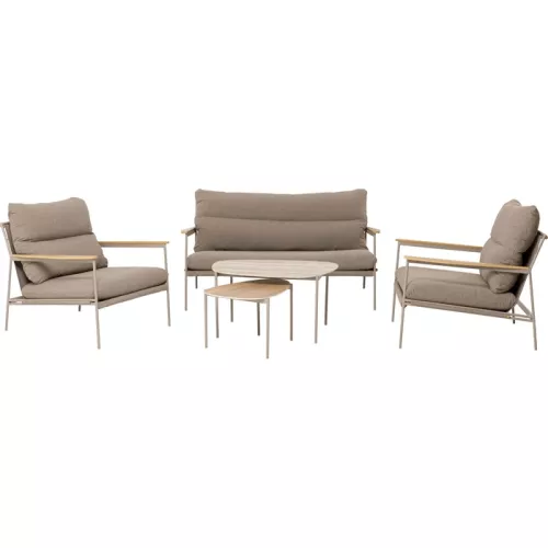 Loungeset Corsica Cream 5-delar