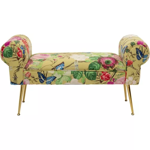 Bänk Wing Flower Fever – Gul, 100 cm