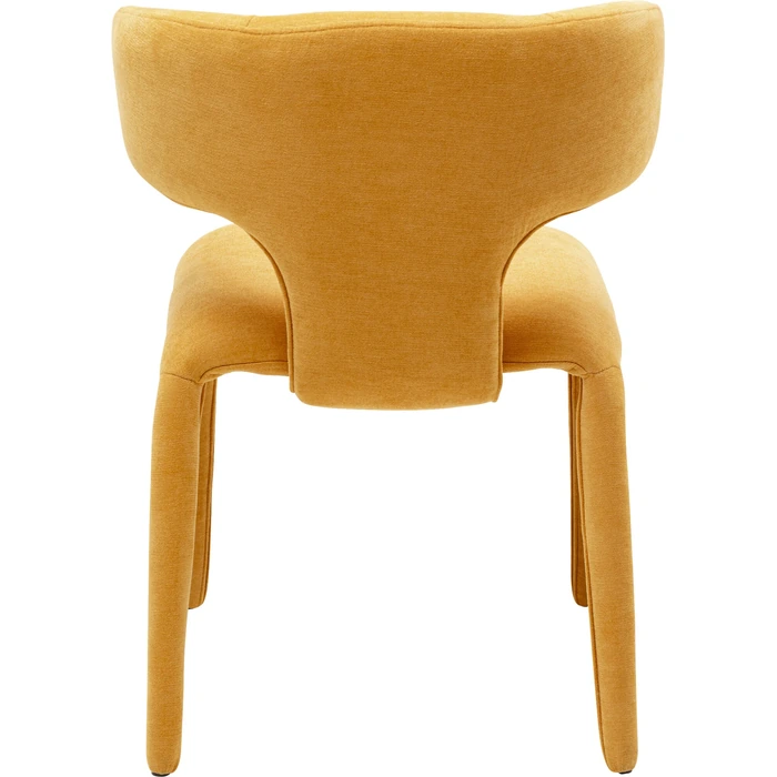 Stol Tobi gul, mått 48 cm, sedd bakifrån