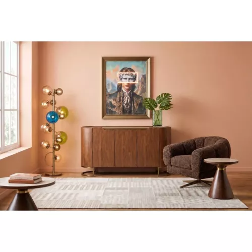 Sideboard Giorgio valnöt, 145 × 80 cm