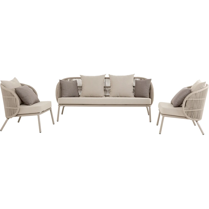 Soffgrupp Sicily taupe 3 delar