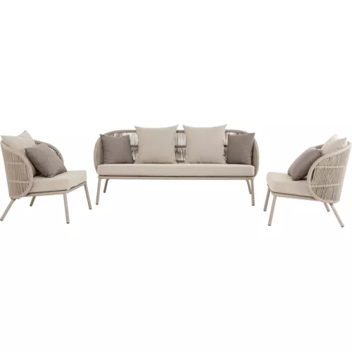 Soffgrupp Sicily taupe 3 delar