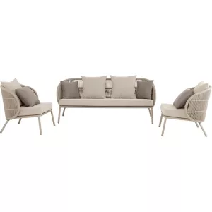 Soffgrupp Sicily taupe 3 delar