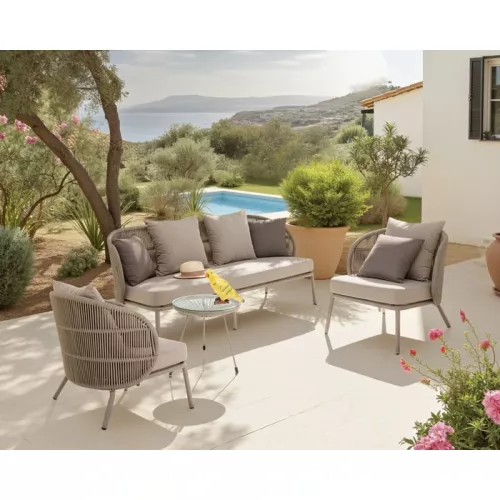 Soffgrupp Sicily taupe 3 delar