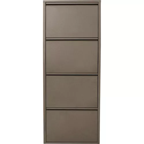 Skoskåp taupe 4 lådor