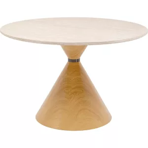 Matbord Cono Travertin Eiche Ø120 cm