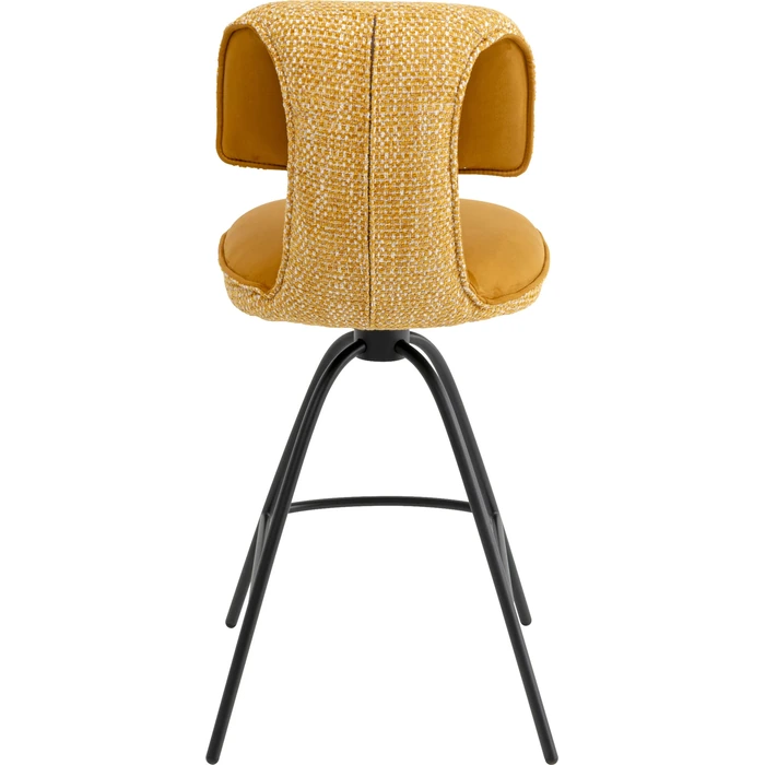 Barstol Helli gul, mått 73 cm, sedd bakifrån
