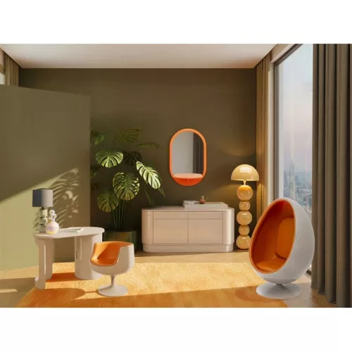 Snurrfåtölj Eye Ball orange