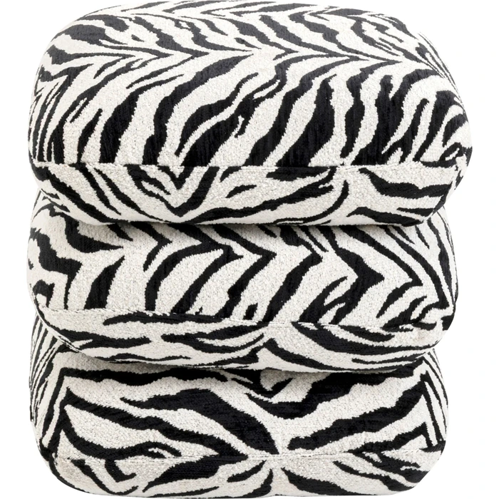 Sittpuff Pepino Tiger svart, 45 x 45 cm