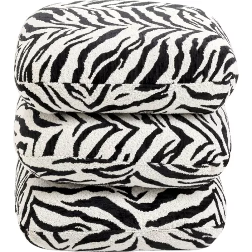 Sittpuff Pepino Tiger svart, 45 x 45 cm