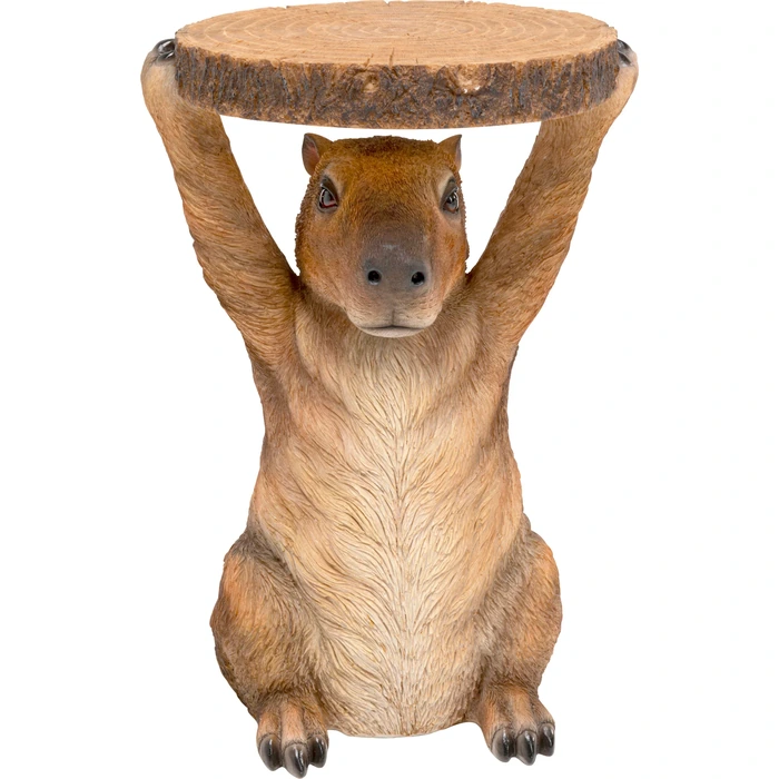 Sidobord Animal Capybara, Ø 34 cm