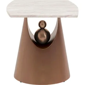Sidobord Geraldo marmor, 50 cm