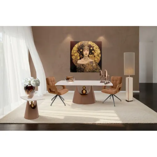 Sidobord Geraldo marmor, 50 cm