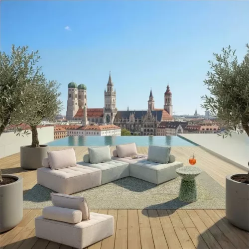 Soffmodul Portofino mintgrön, utomhus