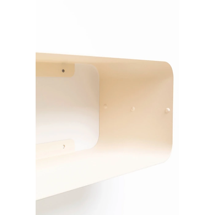 Vägghylla Lounge XS offwhite, med fokus på konstruktion och utförande