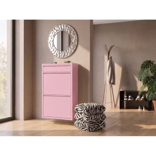 Skoskåp Caruso 2 Plus 1 rosa