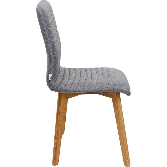 Stol Lara grå, mått 48 cm, sedd från sidan
