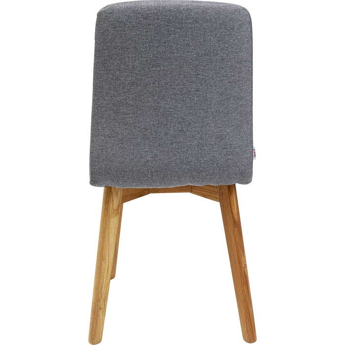 Stol Lara grå, mått 48 cm, sedd bakifrån