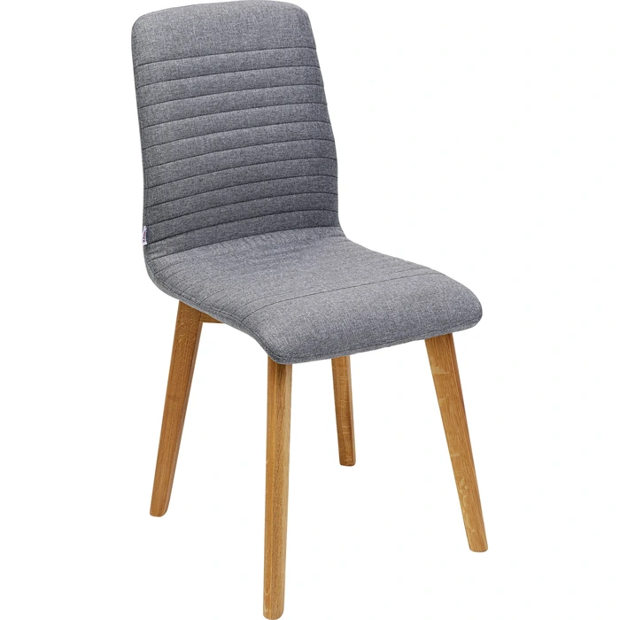 Stol Lara grå, mått 48 cm, sedd från vänster sida