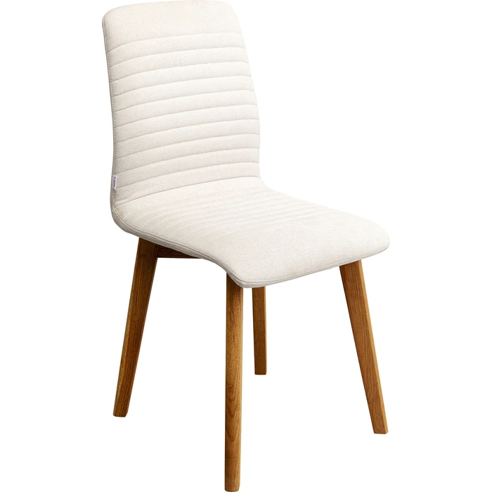 Stol Lara Ecru, Offwhite, mått 48 cm, sedd från höger sida