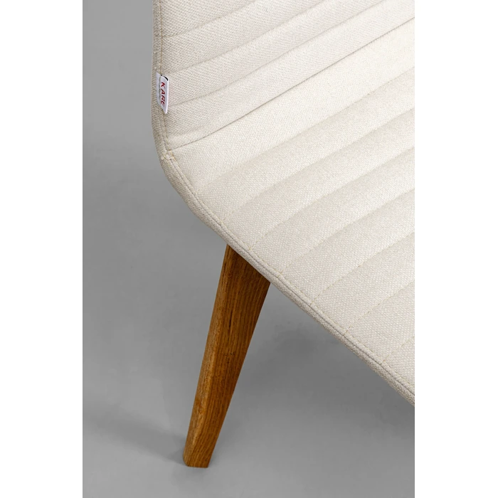 Stol Lara Ecru, Offwhite, mått 48 cm, med fokus på material och ytstruktur