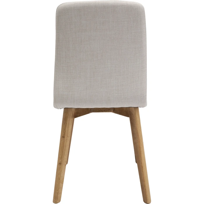 Stol Lara Ecru, Offwhite, mått 48 cm, sedd bakifrån