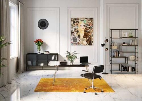 Väggklocka Leo Svart