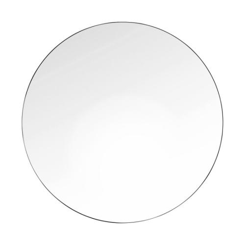 Rund Spegel Clean Svart, 100cm