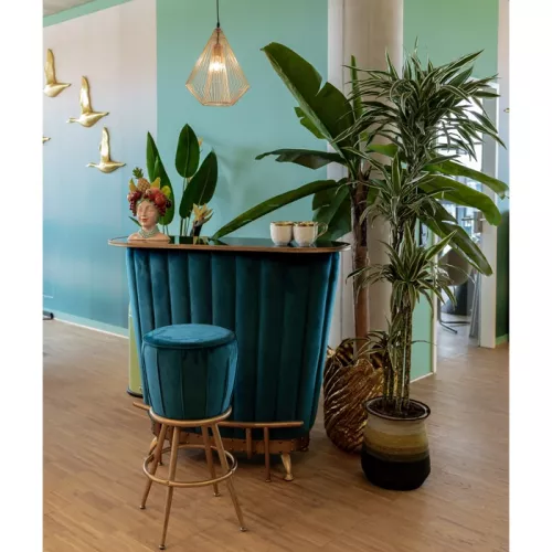 Bardisk Cocktail Petrolblå