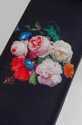 Bänk Wings - Svart Blomster