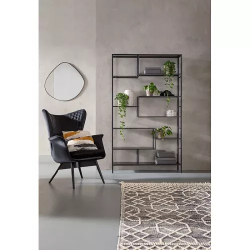Hylla Loft svart 115x195 cm
