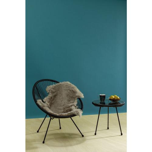 Sidobord Trädgård Acapulco - Svart, Ø50cm