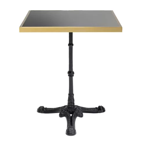 Cafébord Paris - Svart/Mässing