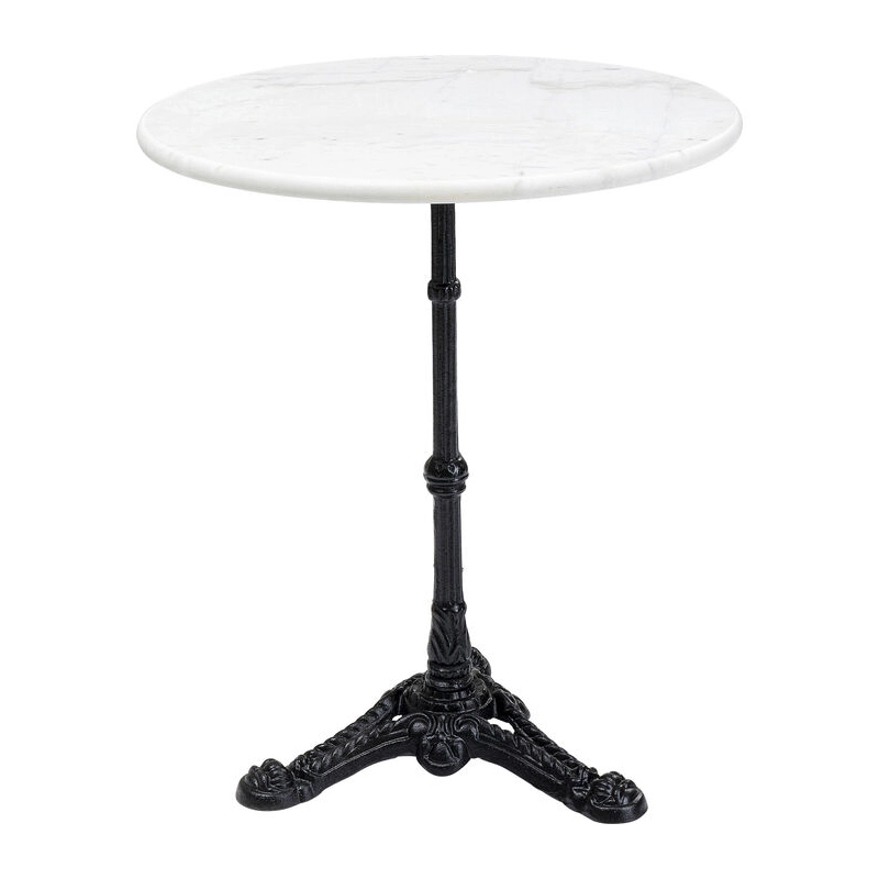 Cafébord Paris - Vit marmor Ø60cm