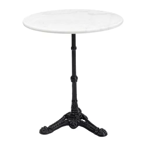 Cafébord Paris - Vit marmor Ø60cm