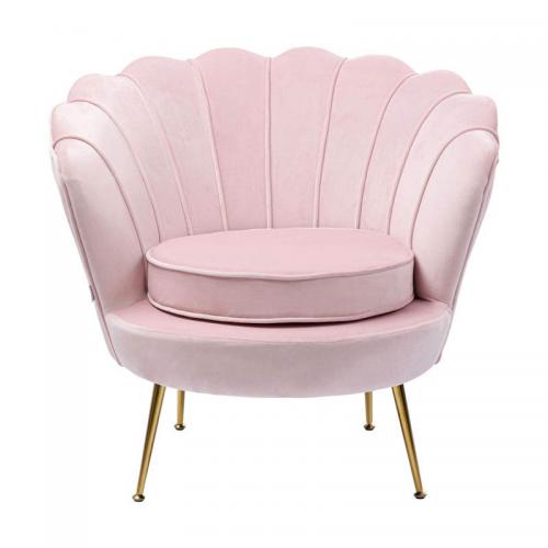 Vacker ljusrosa fåtölj